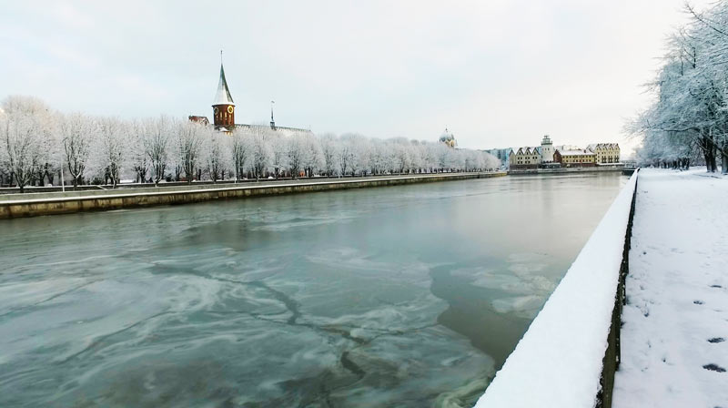 зима в Калининграде